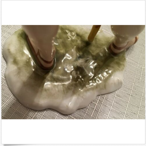 AK Kaiser Vintage Handpainted Porcelain Figurine Birdseller #387 W Germany - Picture 7 of 8